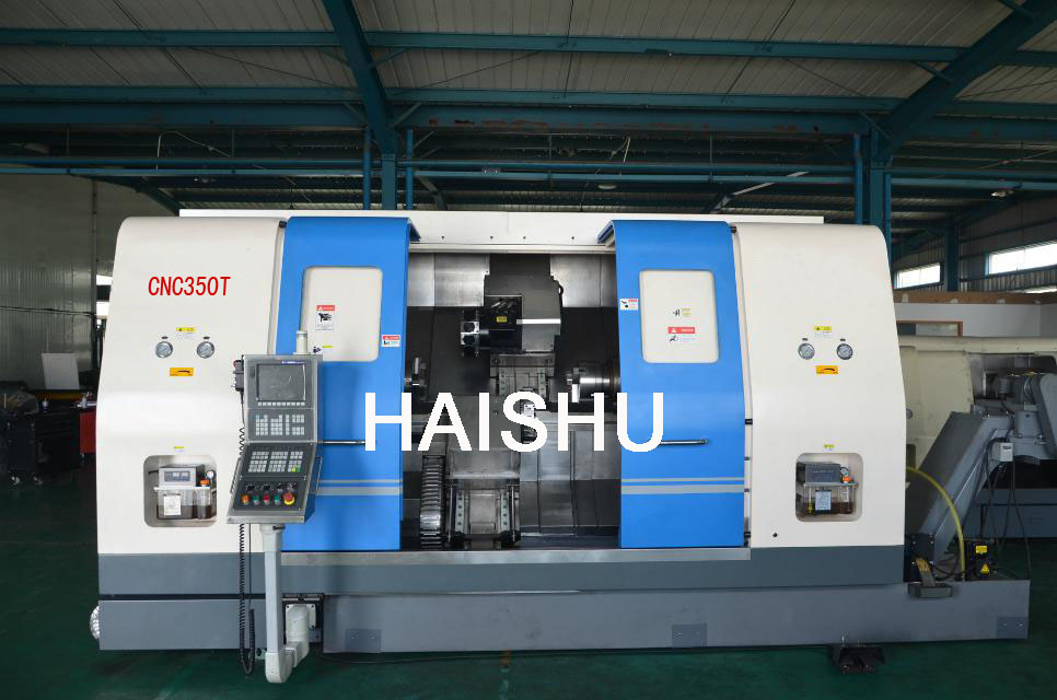 CNC350T雙主軸雙刀塔數控車(chē)削中心